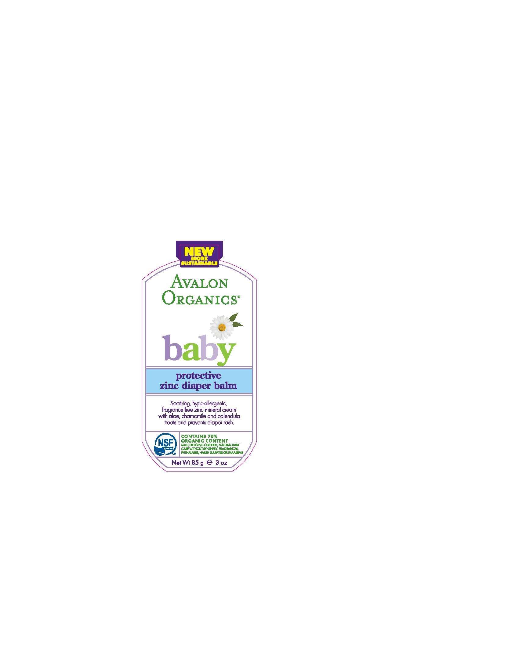 Avalon Organics Baby Protective Zinc Diaper Balm